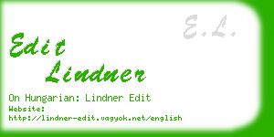 edit lindner business card